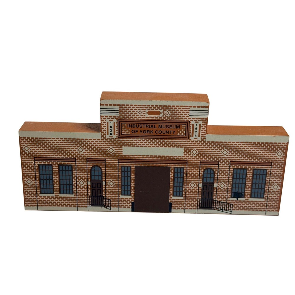 VTG The Cat's Meow 1994 Industrial Museum Of York County Wood Shelf Collectible
